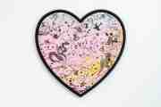 She Came To Break Hearts (pink/black, yellow splash and silver drips), 2020 by Joseph Klibansky