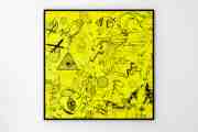 I Love Her Anyway (yellow/black), 2018 by Joseph Klibansky