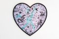 She Came To Break Hearts (lilac/black, turquoise splash), 2020 by Joseph Klibansky
