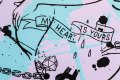 She Came To Break Hearts (lilac/black, turquoise splash), 2020 by Joseph Klibansky