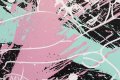 She Came To Break Hearts (black/white, pastel pink and turquoise splash), 2020 by Joseph Klibansky