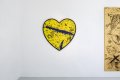 She Came To Break Hearts (yellow/black, ultramarine blue splash), 2020 by Joseph Klibansky