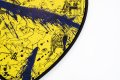 She Came To Break Hearts (yellow/black, ultramarine blue splash), 2020 by Joseph Klibansky