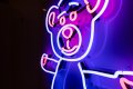 Neon Bare Hug (ocean blue, radiant pink), 2020 by Joseph Klibansky