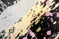 Forever Mine (black/white, gold, pink and white splash), 2020 by Joseph Klibansky