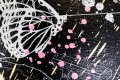 Forever Mine (black/white, gold, pink and white splash), 2020 by Joseph Klibansky