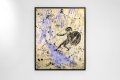 Into my Heart (gold/black, lilac splash), 2020 by Joseph Klibansky