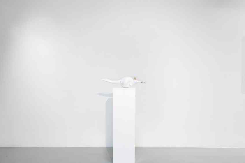 Happily Ever After (painted bronze, white), 2020 by Joseph Klibansky