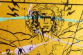 Beyond the Clouds (edition, gold/black, lilac and turquoise splash), 2020 by Joseph Klibansky