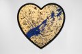 All of Me (gold/black, ultramarine splash), 2021 by Joseph Klibansky