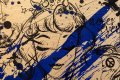 All of Me (gold/black, ultramarine splash), 2021 by Joseph Klibansky