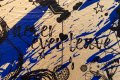 All of Me (gold/black, ultramarine splash), 2021 by Joseph Klibansky