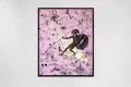 Into my Heart (pink/black, blue and gold splash), 2021 by Joseph Klibansky