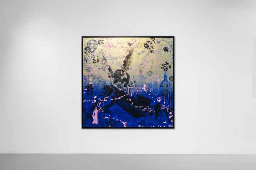 Cupid’s Kiss - Into the Light (gold), 2021 by Joseph Klibansky