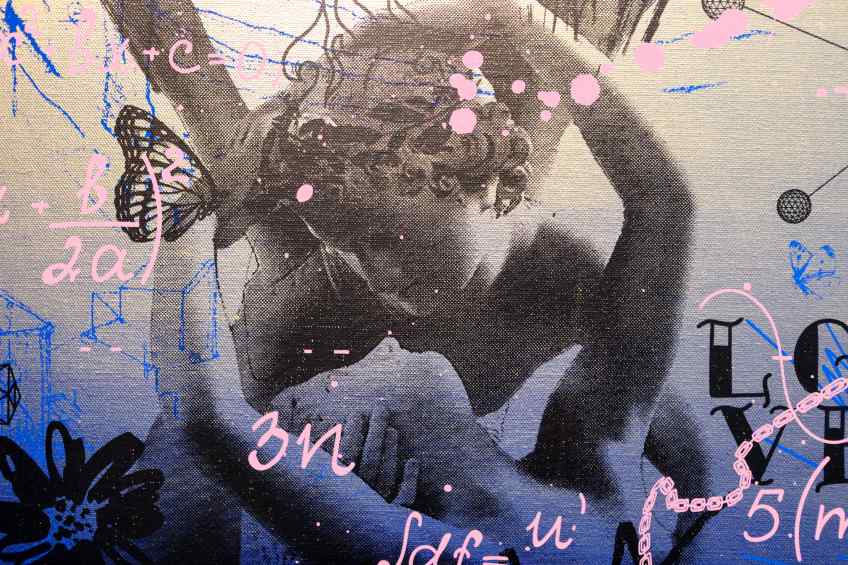 Cupid’s Kiss - Into the Light (gold), 2021 by Joseph Klibansky