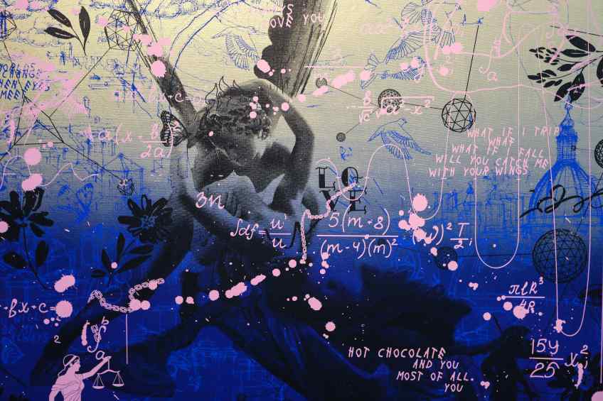 Cupid’s Kiss - Into the Light (gold), 2021 by Joseph Klibansky