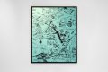  Feeling My Way Through The Darkness (turquoise/black, black splash), 2018 by Joseph Klibansky
