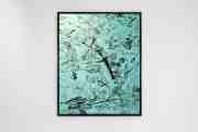  Feeling My Way Through The Darkness (turquoise/black, black splash), 2018 by Joseph Klibansky