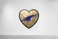 I Am A Dreamer (gold/black, ultramarine blue splash), 2021 by Joseph Klibansky