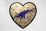 I Am A Dreamer (gold/black, ultramarine blue splash), 2021 by Joseph Klibansky
