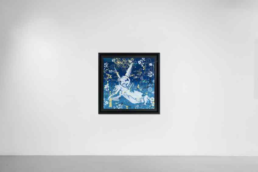 Cupid’s Kiss - Starry Night (blue, edition), 2022 by Joseph Klibansky