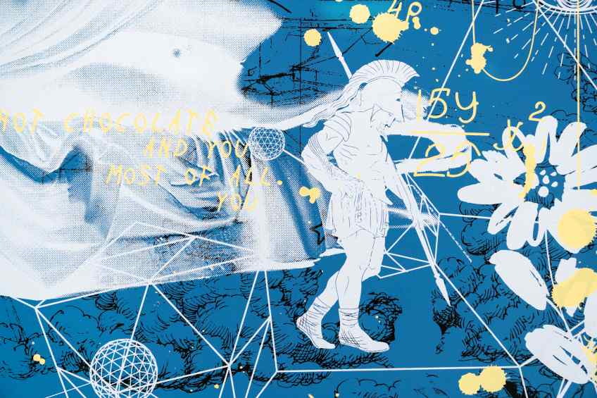 Cupid’s Kiss - Starry Night (blue, edition), 2022 by Joseph Klibansky