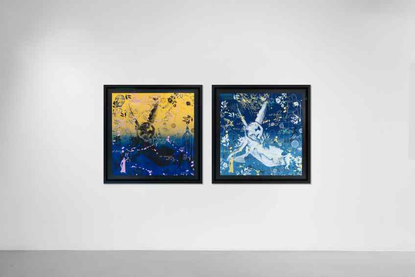 Cupid’s Kiss - Starry Night (blue, edition), 2022 by Joseph Klibansky