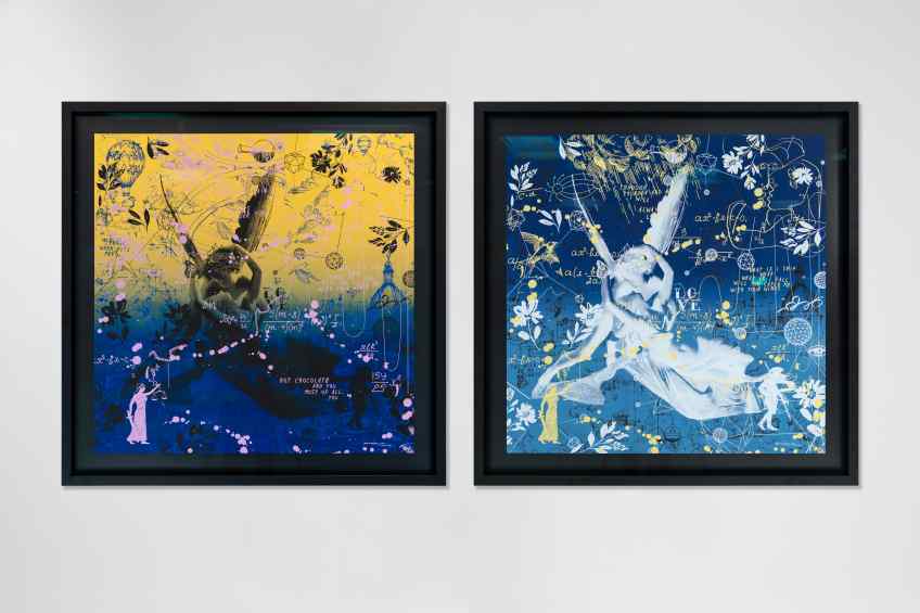 Cupid’s Kiss - Starry Night (blue, edition), 2022 by Joseph Klibansky