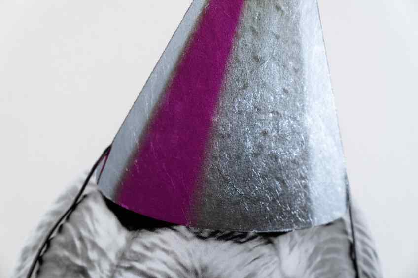 Big Bang (edition, black/silver leaf, pink), 2022 by Joseph Klibansky