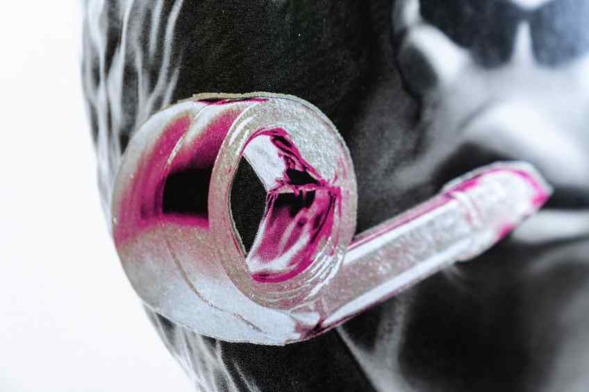 Big Bang (edition, black/silver leaf, pink), 2022 by Joseph Klibansky