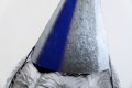 Big Bang (edition, black/silver leaf, blue), 2022 by Joseph Klibansky