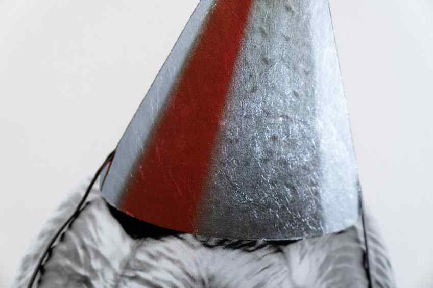 Big Bang (edition, black/silver leaf, red), 2022 by Joseph Klibansky