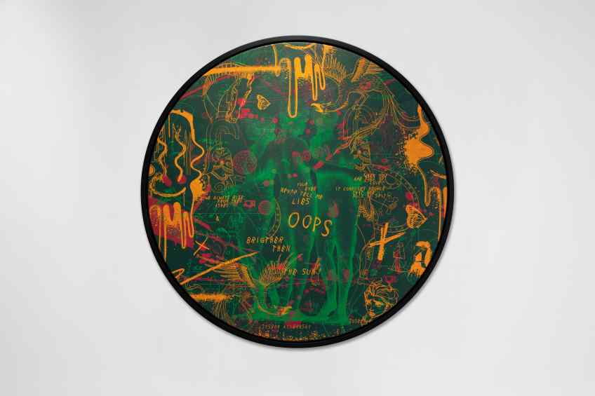 Brighter Then The Sun (green/orange), 2022 by Joseph Klibansky