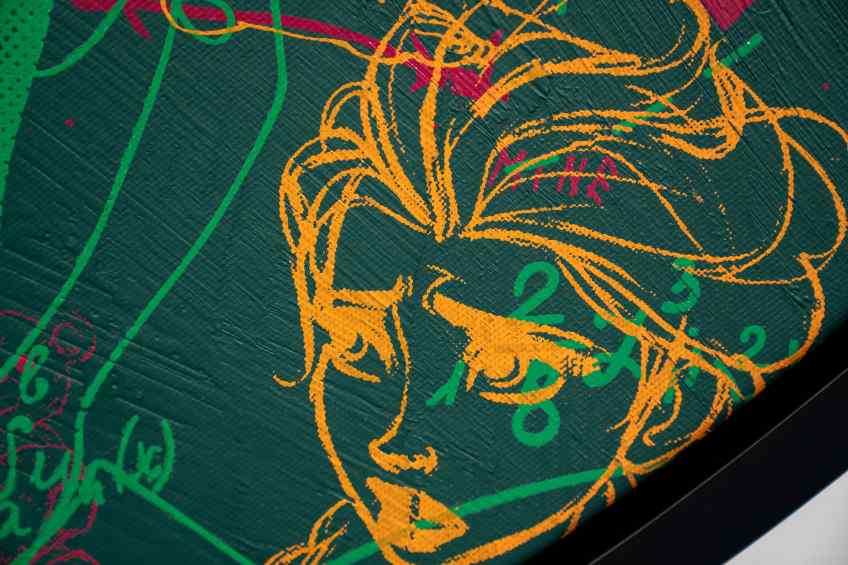 Brighter Then The Sun (green/orange), 2022 by Joseph Klibansky