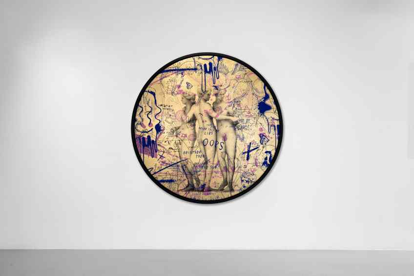 Brighter Then The Sun (gold/ultramarine), 2022 by Joseph Klibansky