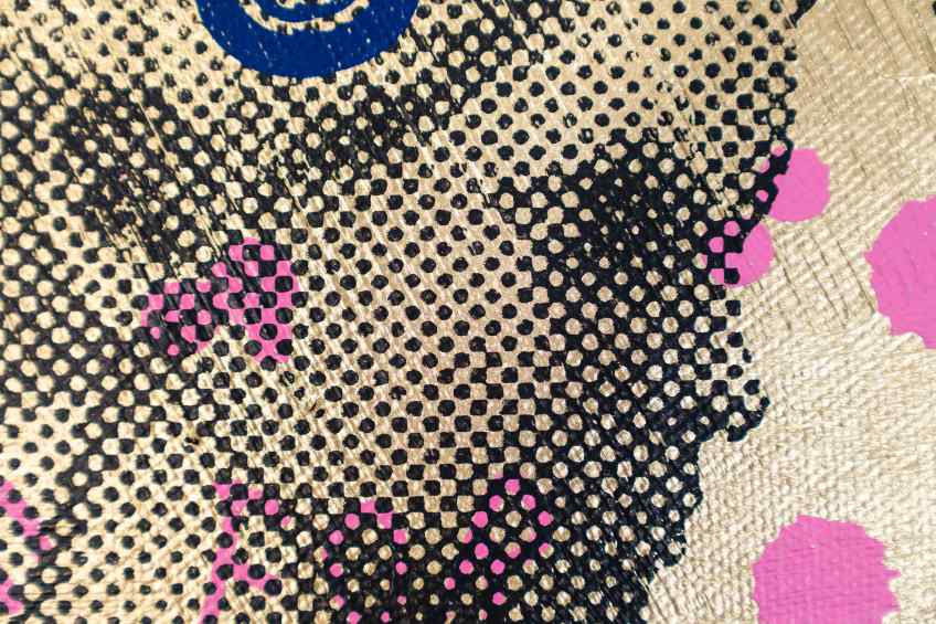 Brighter Then The Sun (gold/ultramarine), 2022 by Joseph Klibansky