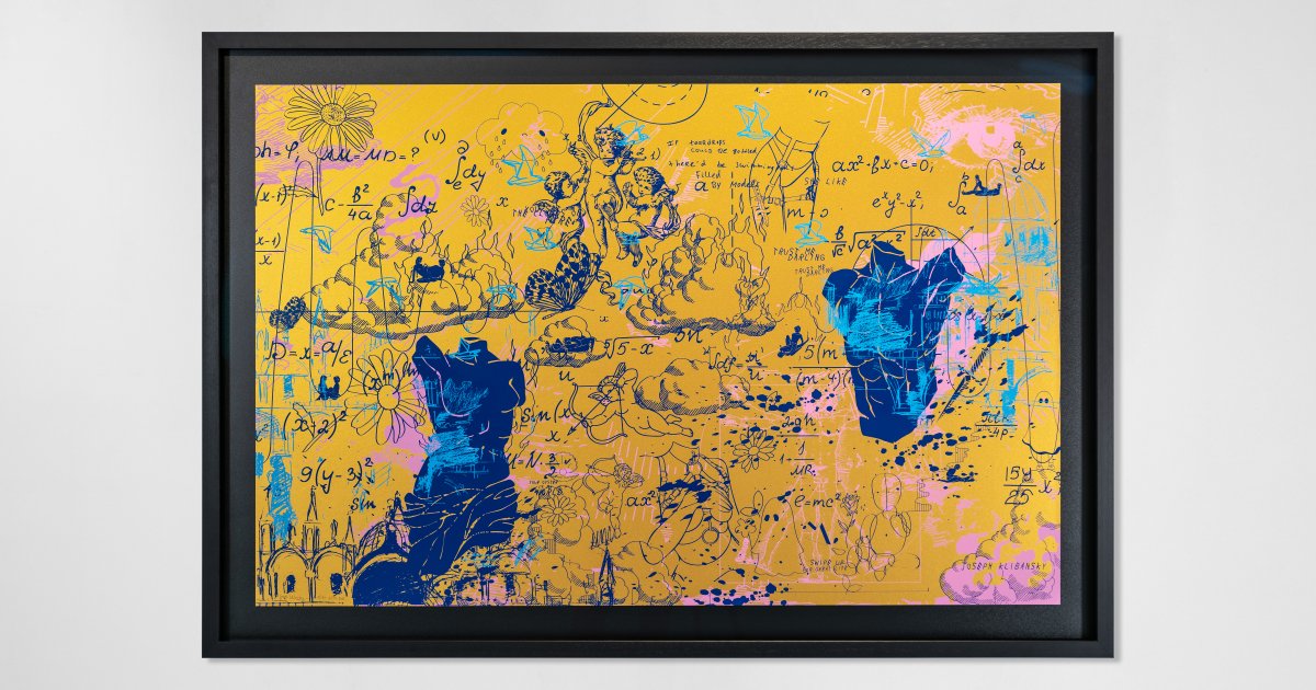 Clouds on Fire (edition, gold, blue, pink), 2022 | Artworks