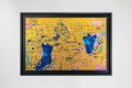 Clouds on Fire (edition, gold, blue, pink), 2022 by Joseph Klibansky