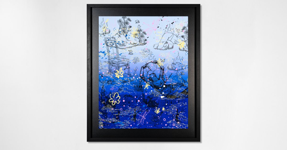 Blue Sky 写真作品 アート インテリア Sky Flowers (edition, blue), 2022 | Artworks | Joseph Klibansky