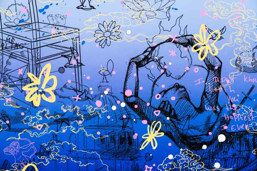 Sky Flowers (edition, blue), 2022 by Joseph Klibansky
