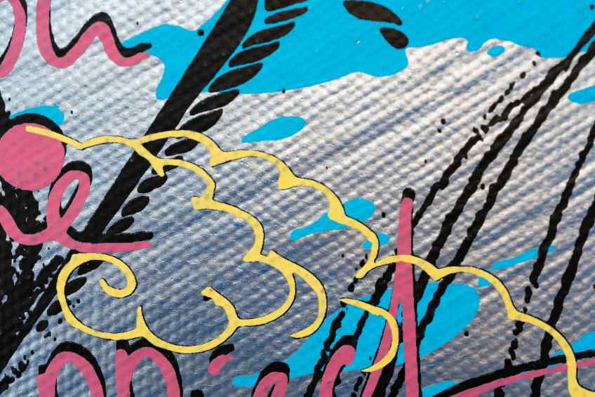 Sky Flowers (silver, blue), 2022 by Joseph Klibansky