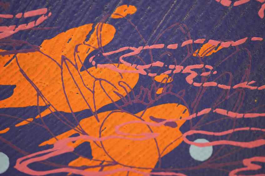 Sky Flowers (gold, blue), 2022 by Joseph Klibansky