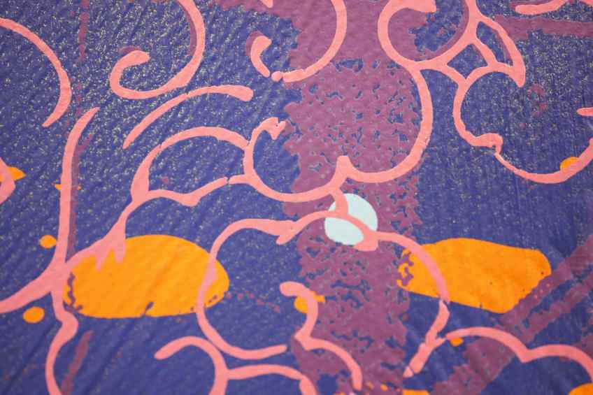 Sky Flowers (gold, blue), 2022 by Joseph Klibansky