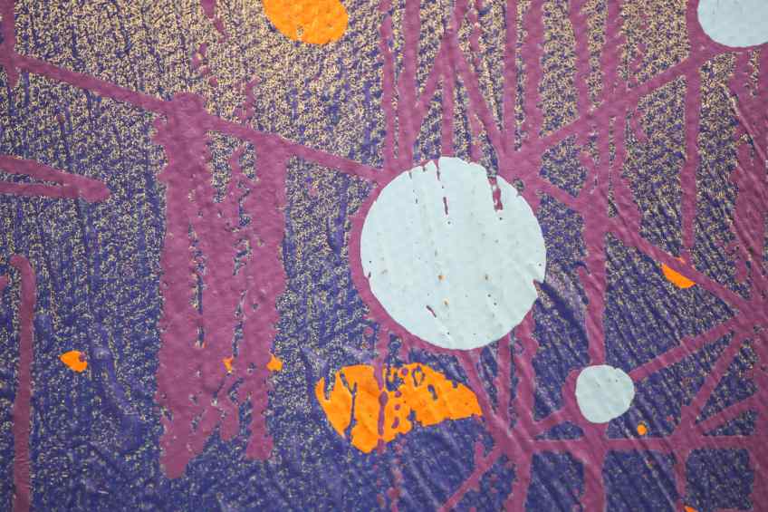 Sky Flowers (gold, blue), 2022 by Joseph Klibansky