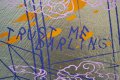 Sky Flowers - wide (gold, blue), 2022 by Joseph Klibansky