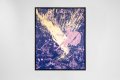 Into My Heart (ultramarine blue/pink, gold splash), 2022 by Joseph Klibansky