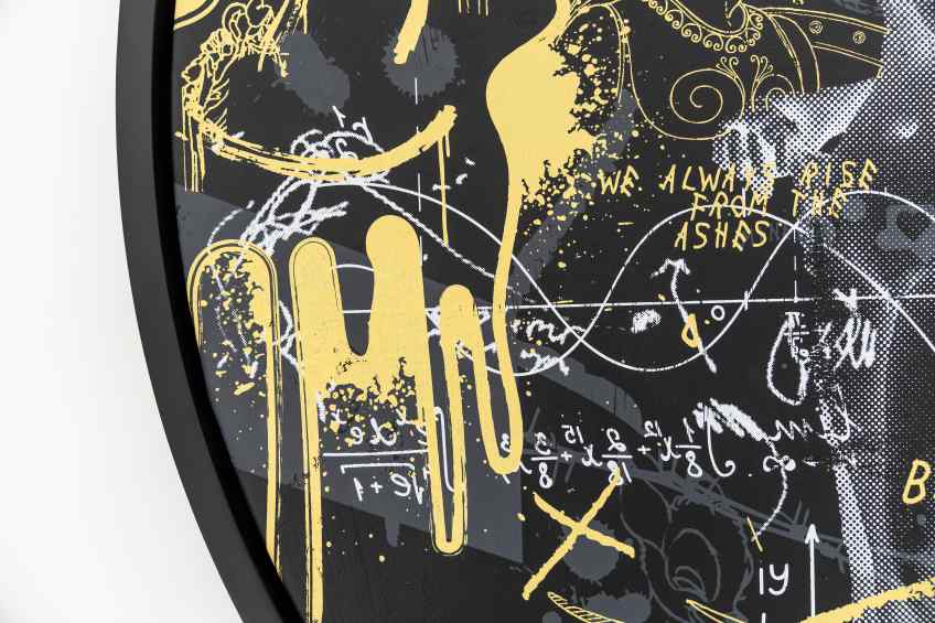 Brighter Then The Sun (black/yellow), 2022 by Joseph Klibansky