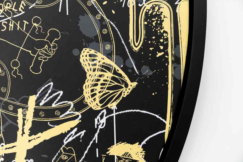Brighter Then The Sun (black/yellow), 2022 by Joseph Klibansky