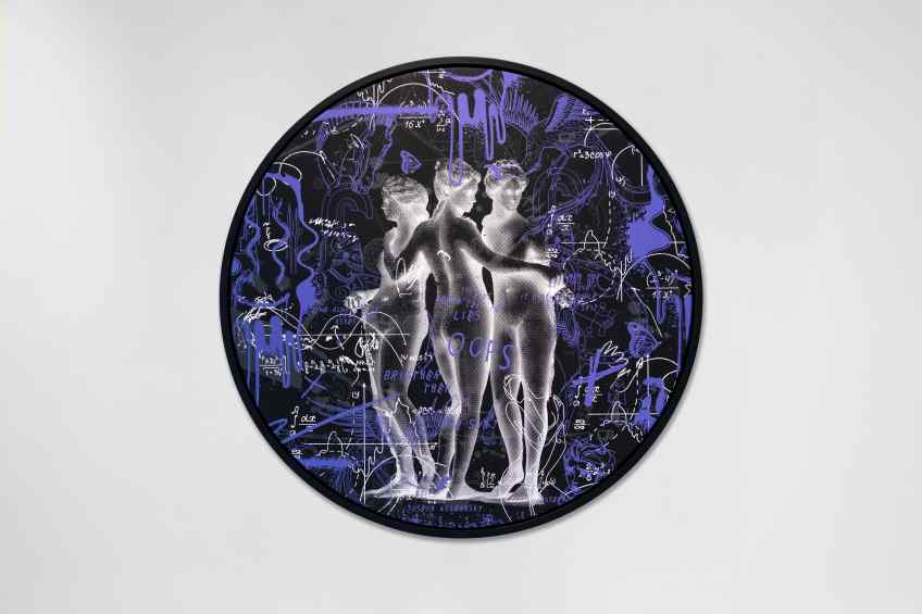 Brighter Then The Sun (black/purple), 2022 by Joseph Klibansky