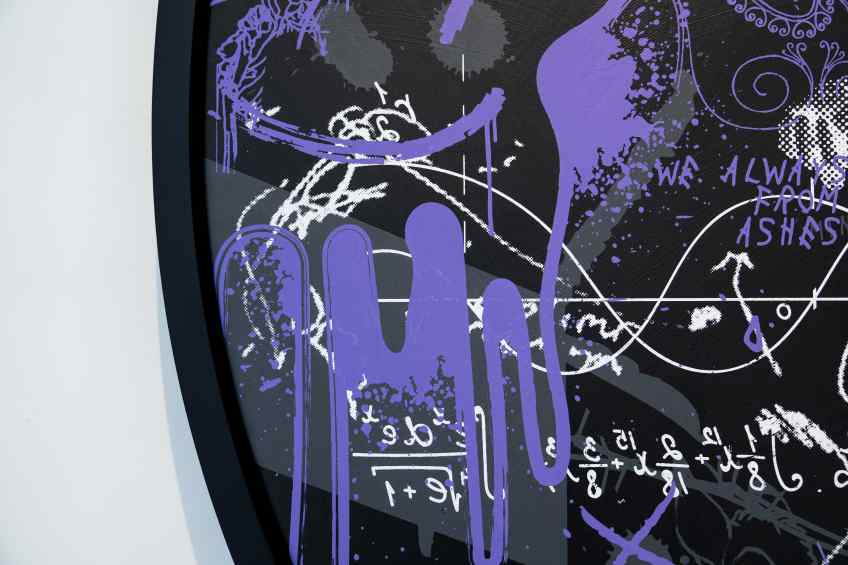 Brighter Then The Sun (black/purple), 2022 by Joseph Klibansky